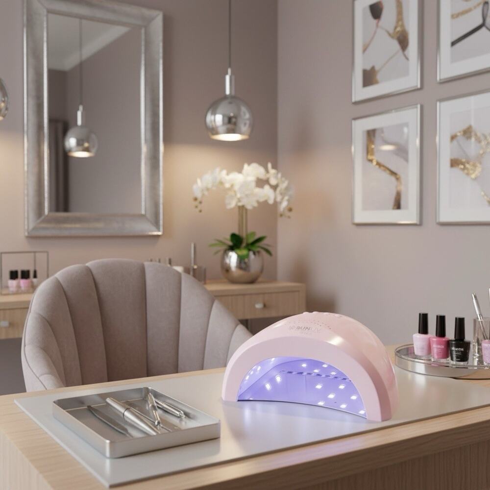 Sunuv Uv Led Nail Lamp Gel Light For Nail Polish Uv Dryer 3 Timers Pink